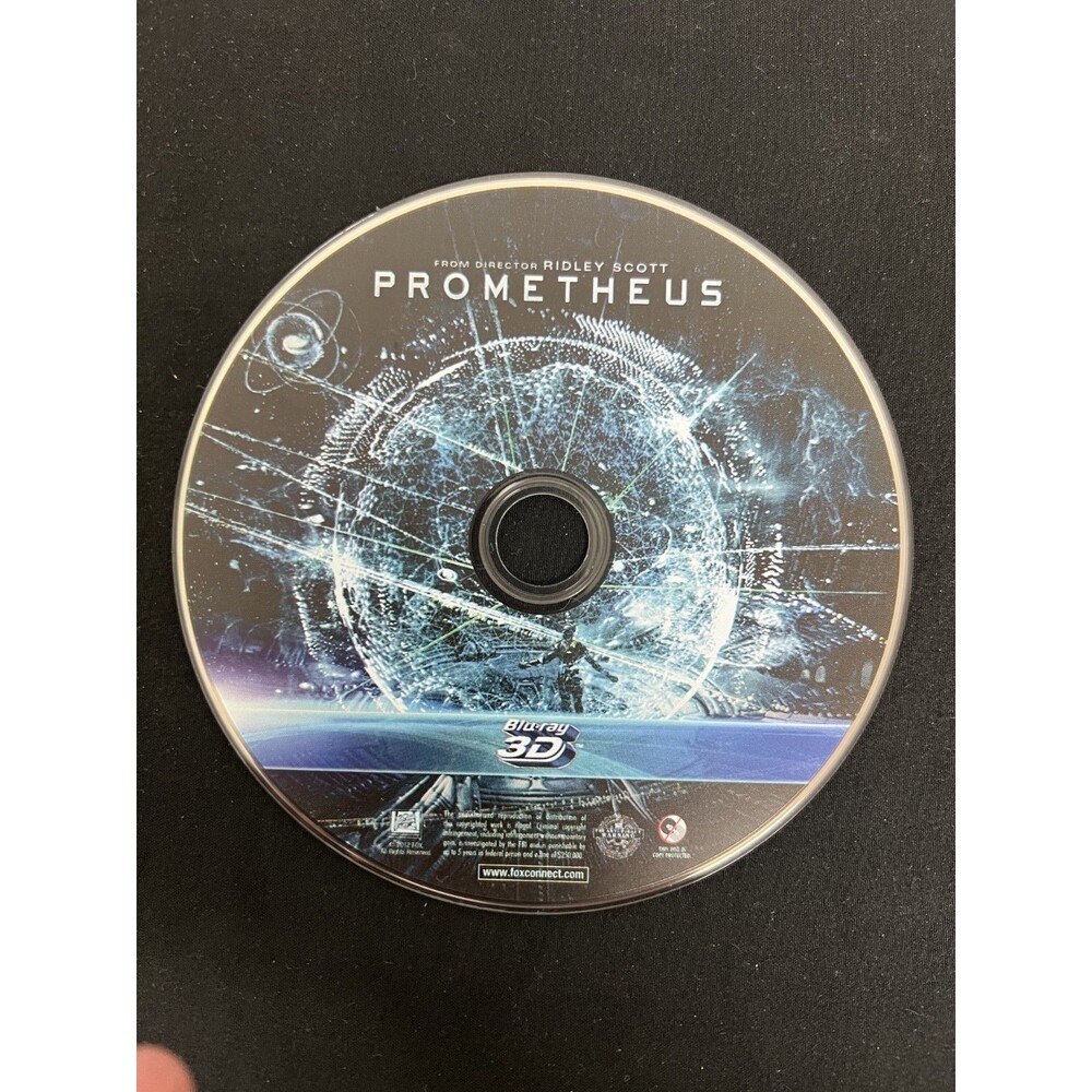 Prometheus 3D Blu‑ray (Rated R) Ridley Scott Good Condition USA